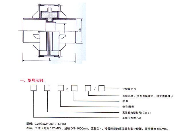 高温轴向型补偿器